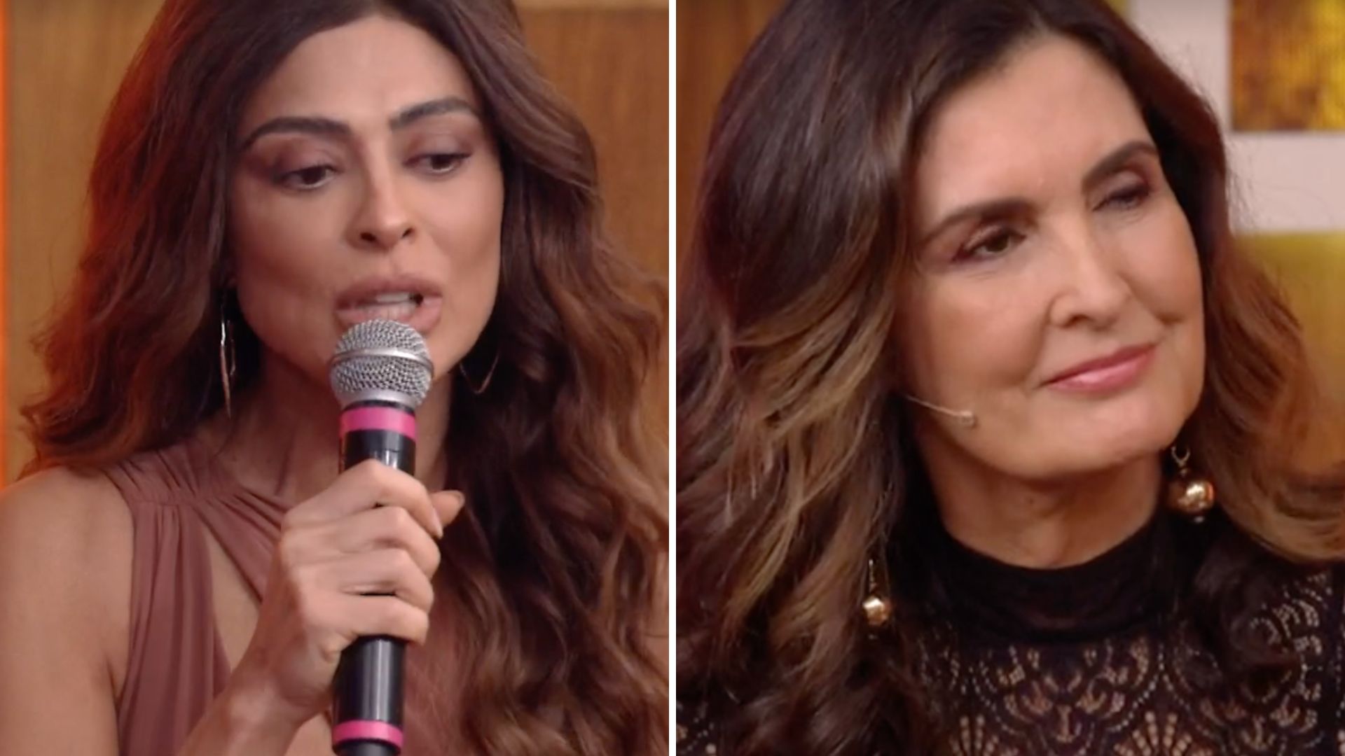 Juliana Paes muda o rumo do ‘Encontro’ e surpreende Fátima Bernardes: “Não queria deixar”