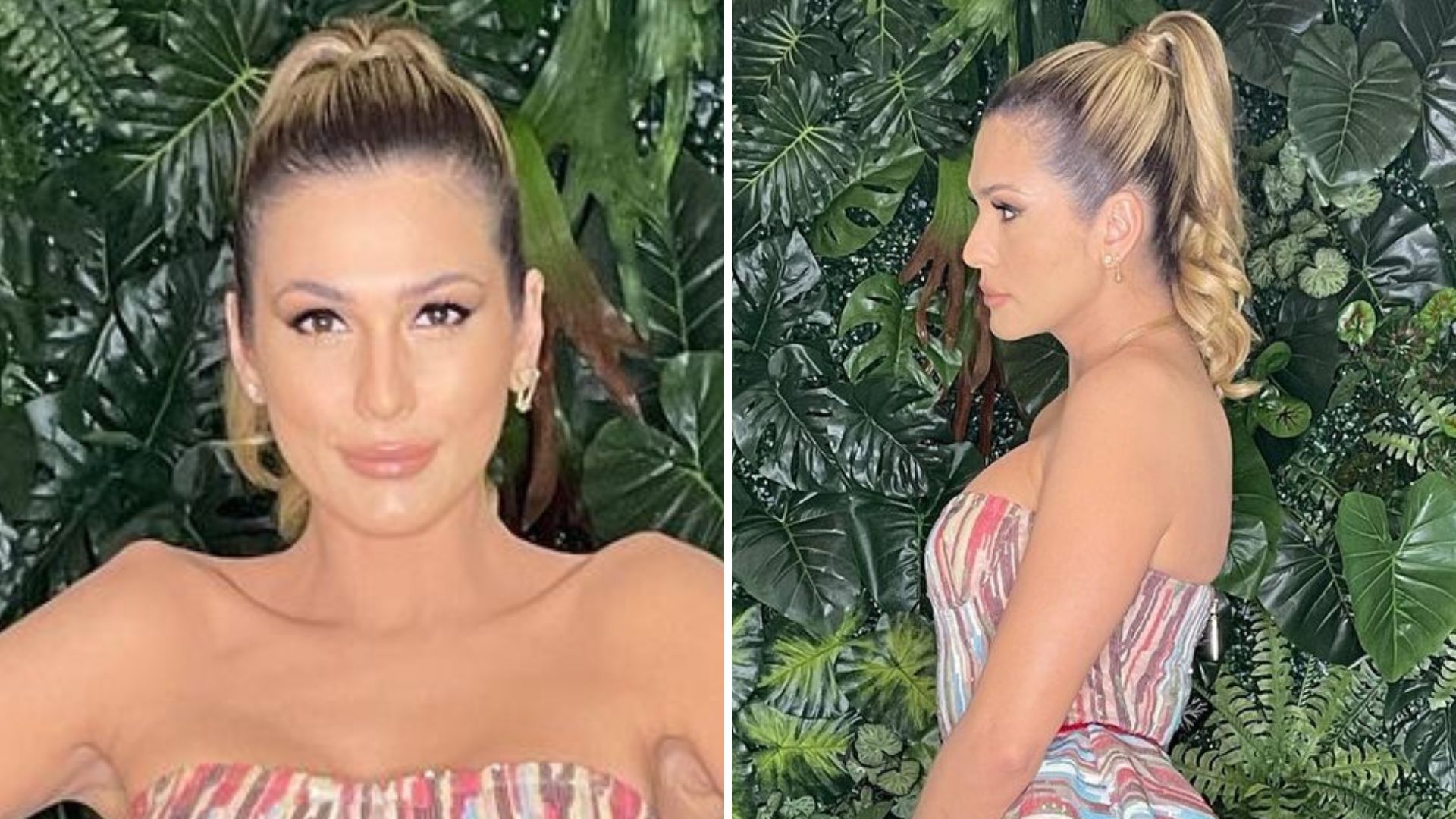 Lívia Andrade posa de vestido sem alças e deixa decotão marcar: “Boneca”