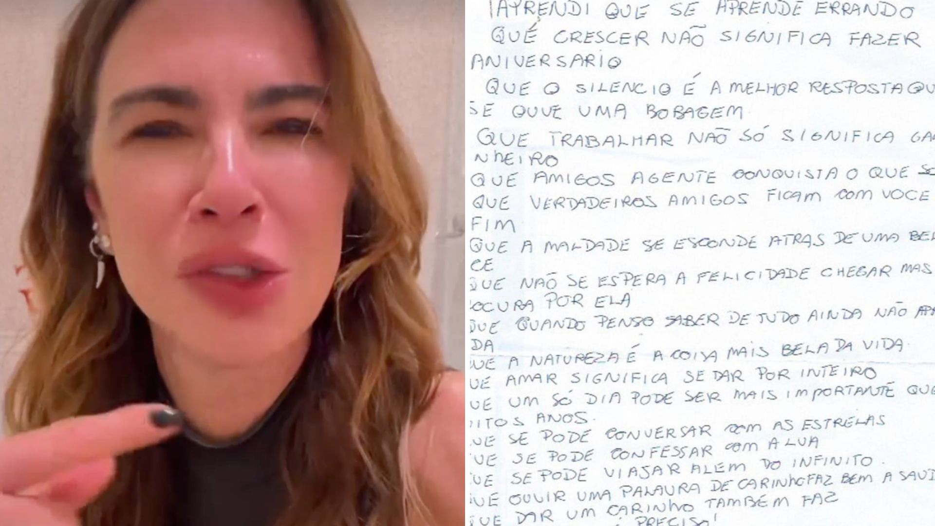 Luciana Gimenez expõe carta deixada pelo pai antes de morrer: “Não existe família perfeita”