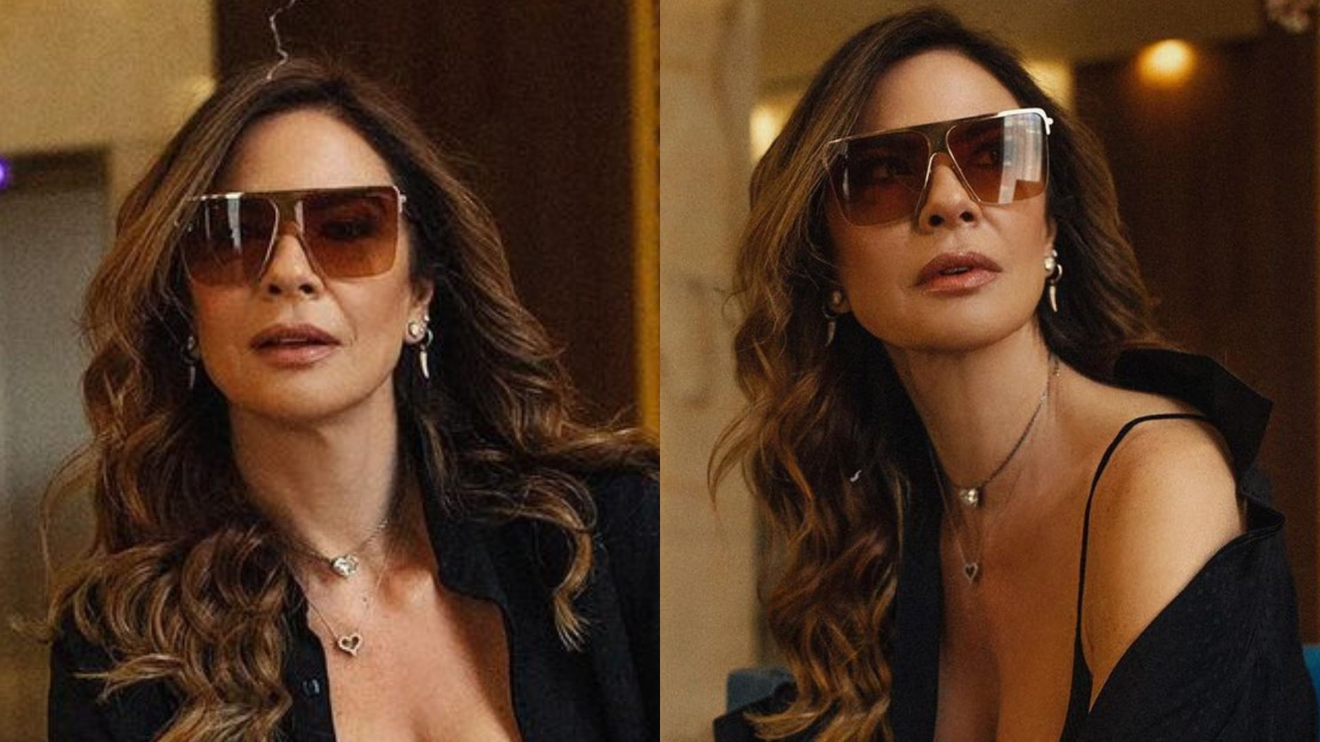 Luciana Gimenez elege top decotado para look estiloso e choca: “Arrasou”