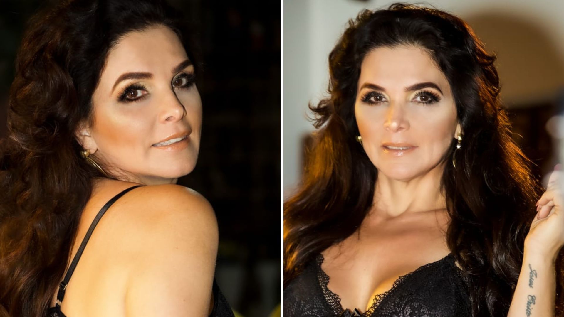 Luiza Ambiel posa de lingerie aos 50 anos e comemora corpão: “Autoestima lá em cima”
