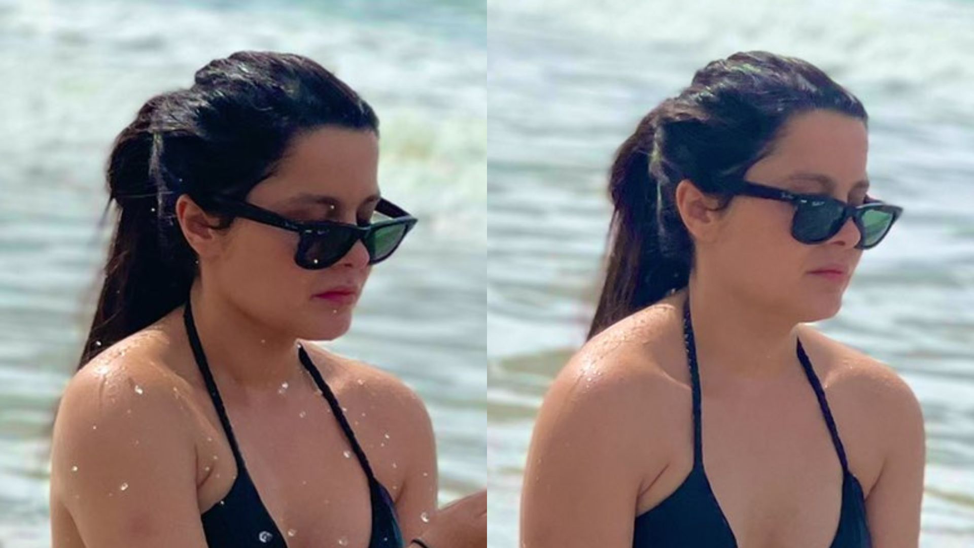 Maraisa surge à beira-mar com biquíni cavadíssimo e corpão sensual choca: “Sereia”