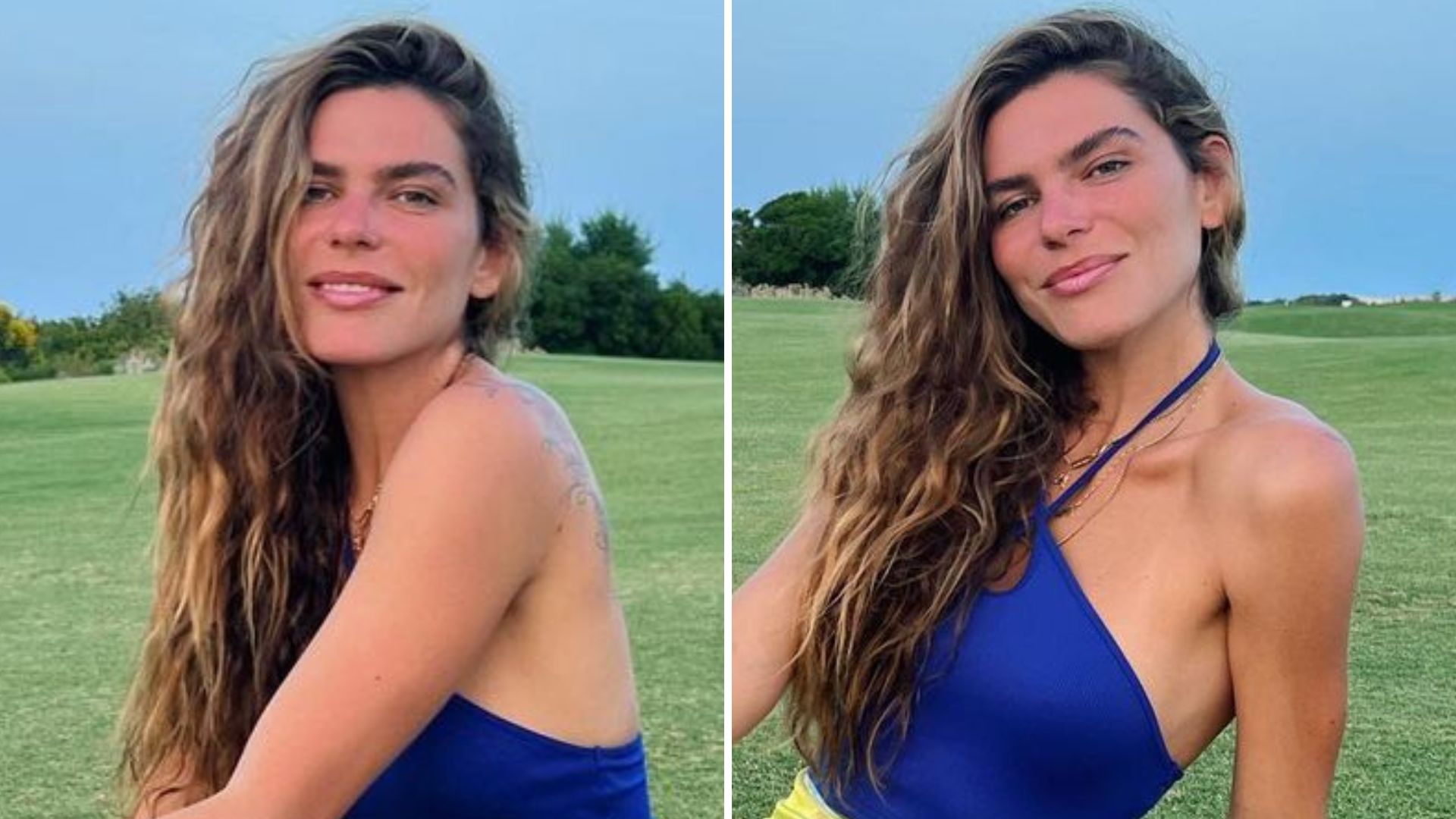Mariana Goldfarb posa com fenda até o quadril e ostenta pernões torneados: “Arte”