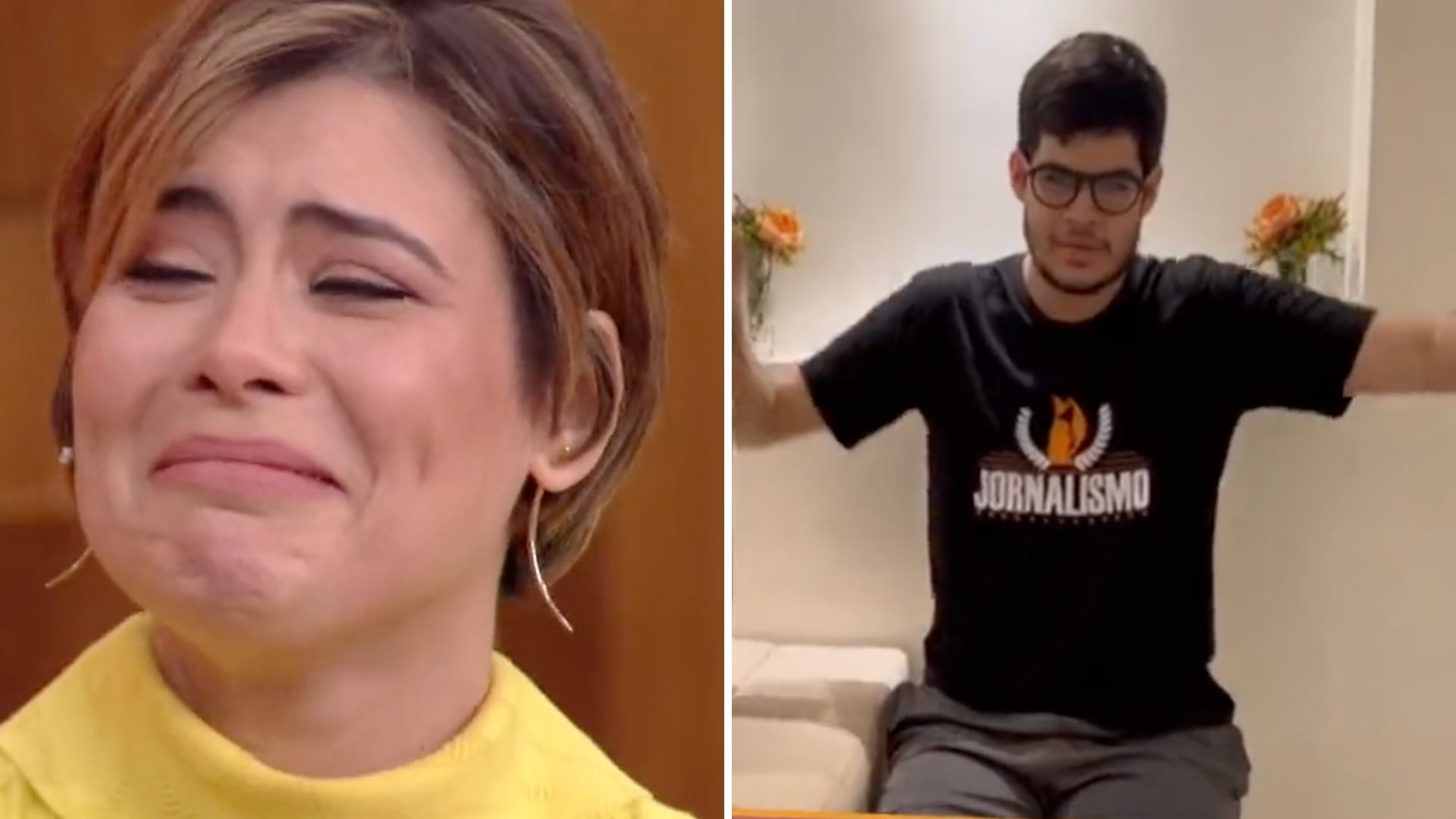 No ‘Encontro’, Michelle Loreto chora com recado do irmão autista: “Você é minha inspiração”