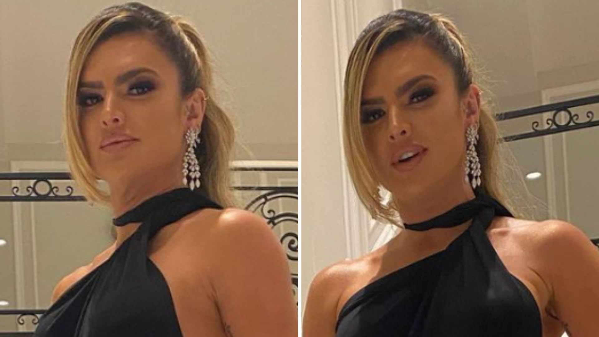 Mirella Santos surge com vestido de gala com fenda até a virilha: “Escândalo”