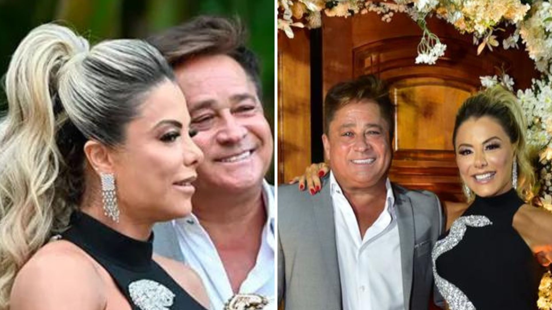 Poderosa, esposa de Leonardo escolhe vestido coladinho e sexy para casamento badalado