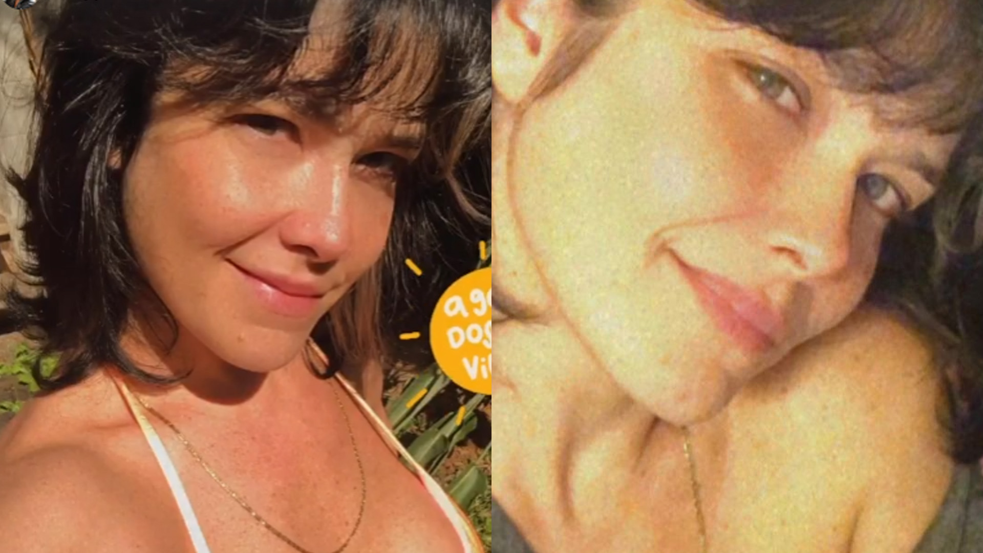 Samara Felippo aparece de biquíni micro aos 43 anos: “Frio e calor”