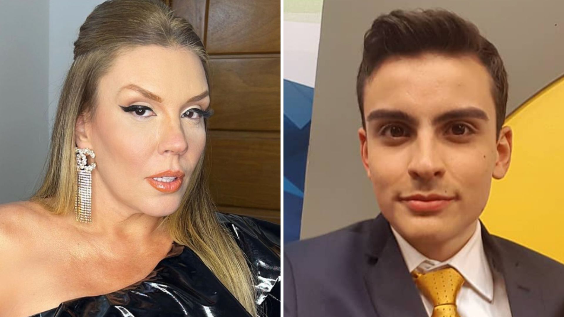 Simony não deita e pede R$ 100 mil após Dudu Camargo apalpar seus seios ao vivo