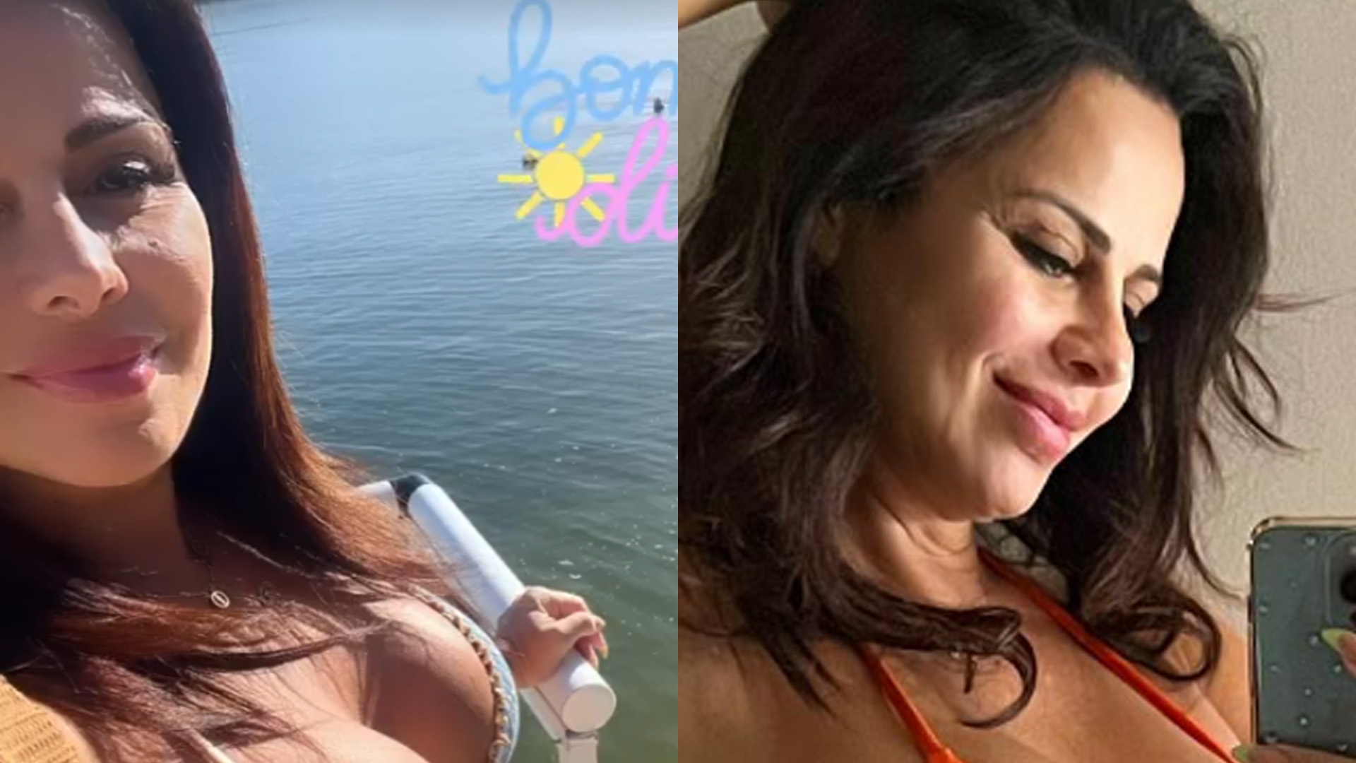 Viviane Araújo mostra barrigão estourando de biquíni: “Bom dia”