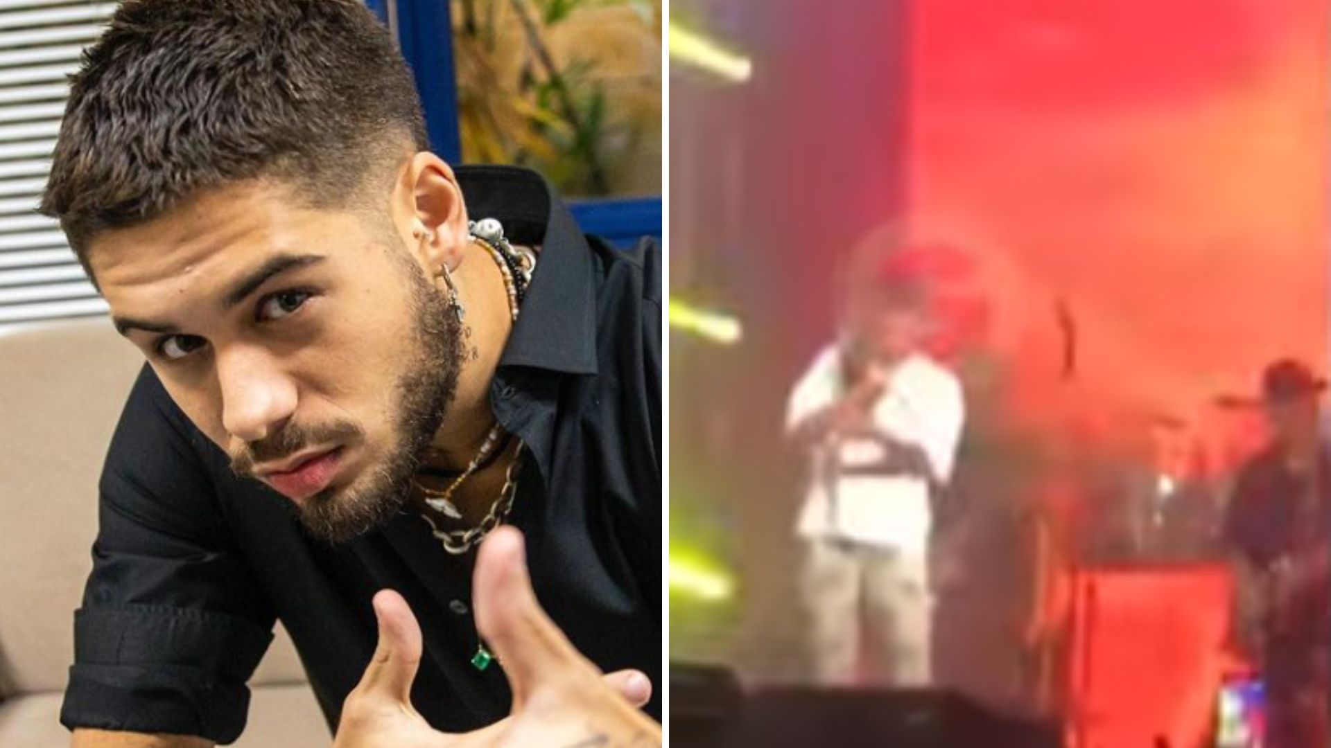 Zé Felipe é agredido com sapato na cara durante show e fãs se enfurecem: “Absurdo”