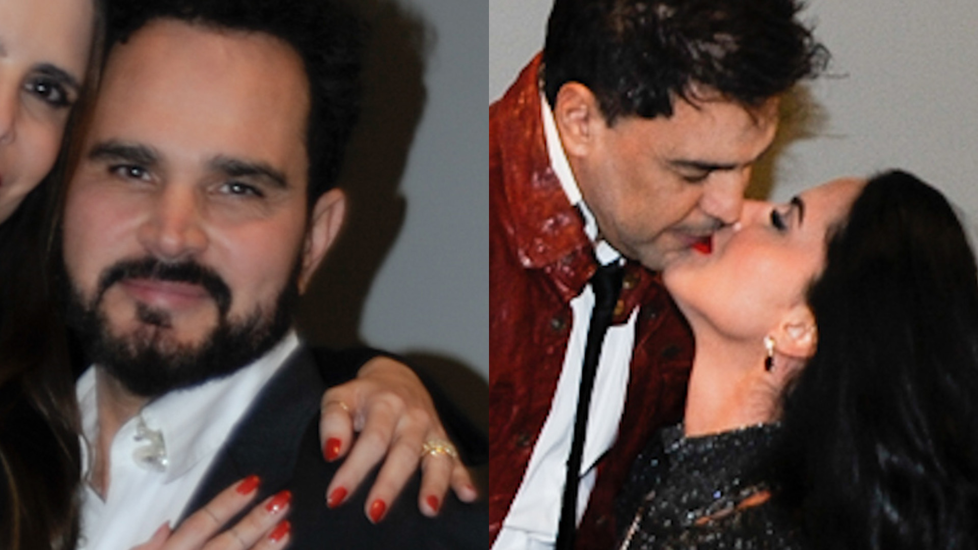 Zezé di Camargo e Luciano agarram amadas e trocam carícias em camarim: “Te amo”