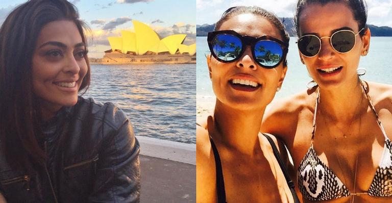 Juliana Paes e outras estrelas de “Totalmente Demais” gravam na Austrália