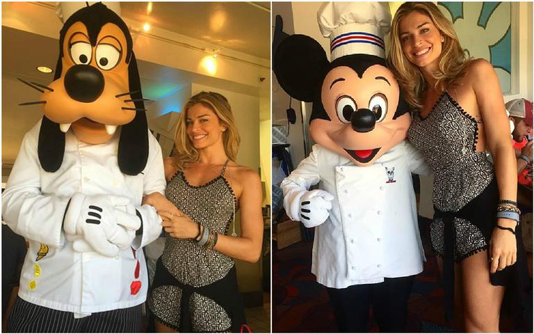 Grazi Massafera se diverte na Disney