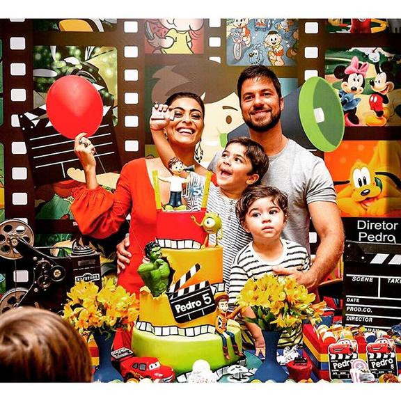 Juliana Paes comemora aniversário de 5 anos do filho, Pedro