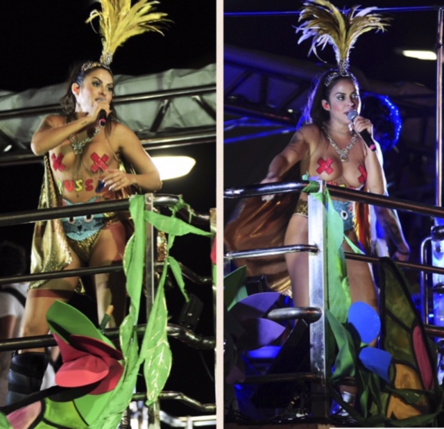 Alinne Rosa usa look ousado em desfile: “Meu corpo, minhas regras”