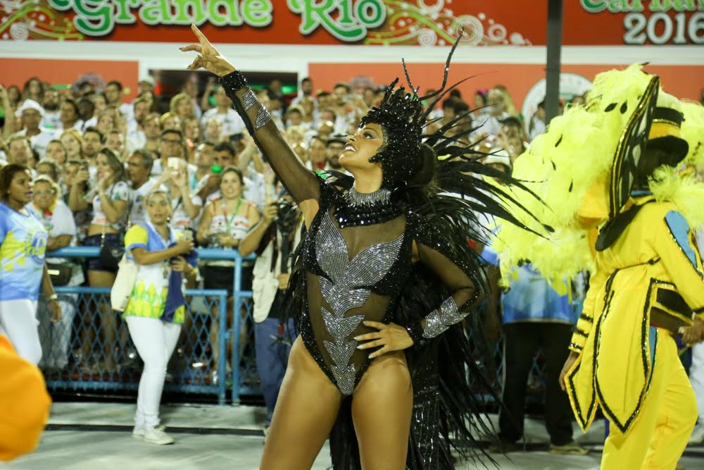 As musas da Unidos da Tijuca, segunda colocada do Carnaval Carioca
