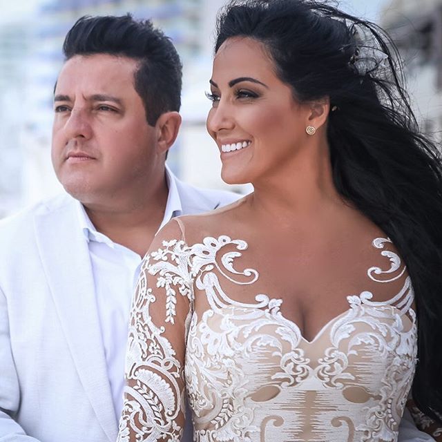 Bruno, da dupla com Marrone, renova votos de casamento em Cancún