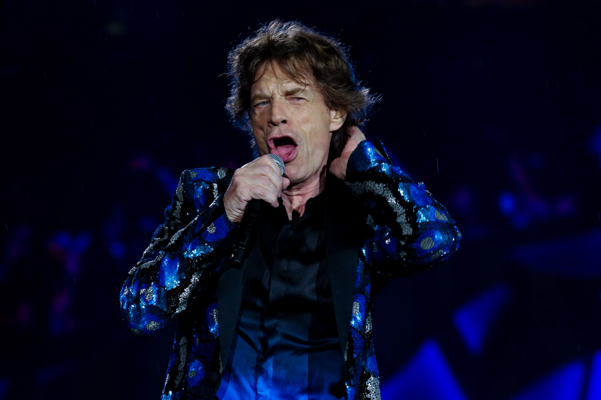 Mick Jagger badala em São Paulo