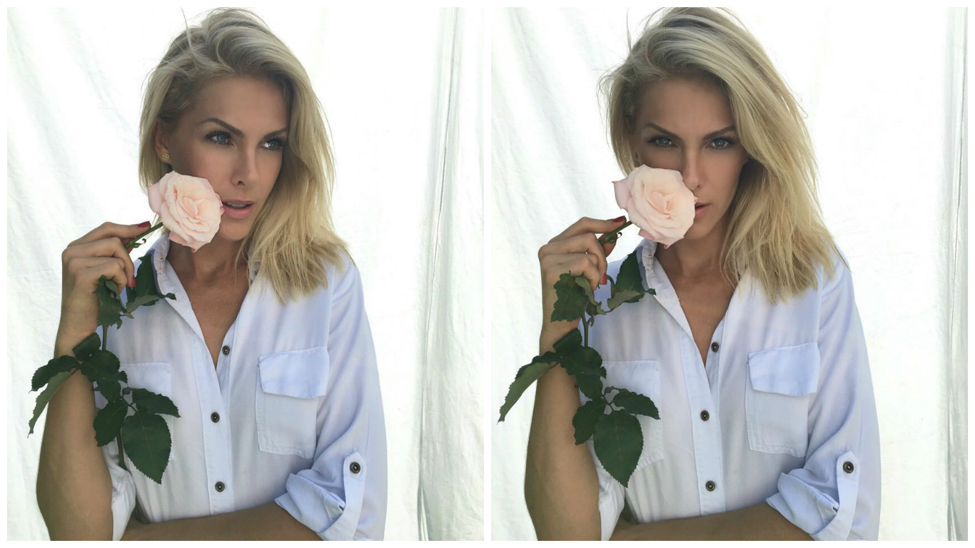 Ana Hickmann fotografa nova campanha em sua casa, em Itu