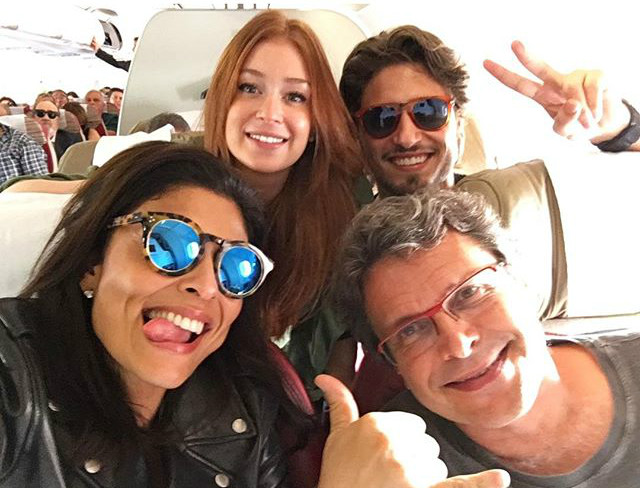 Elenco de Totalmente Demais grava cenas no Uruguai