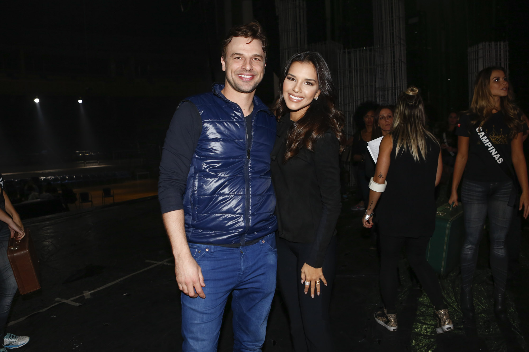 Mariana Rios e Cássio Reis ensaiam para apresentar o Miss São Paulo 2016