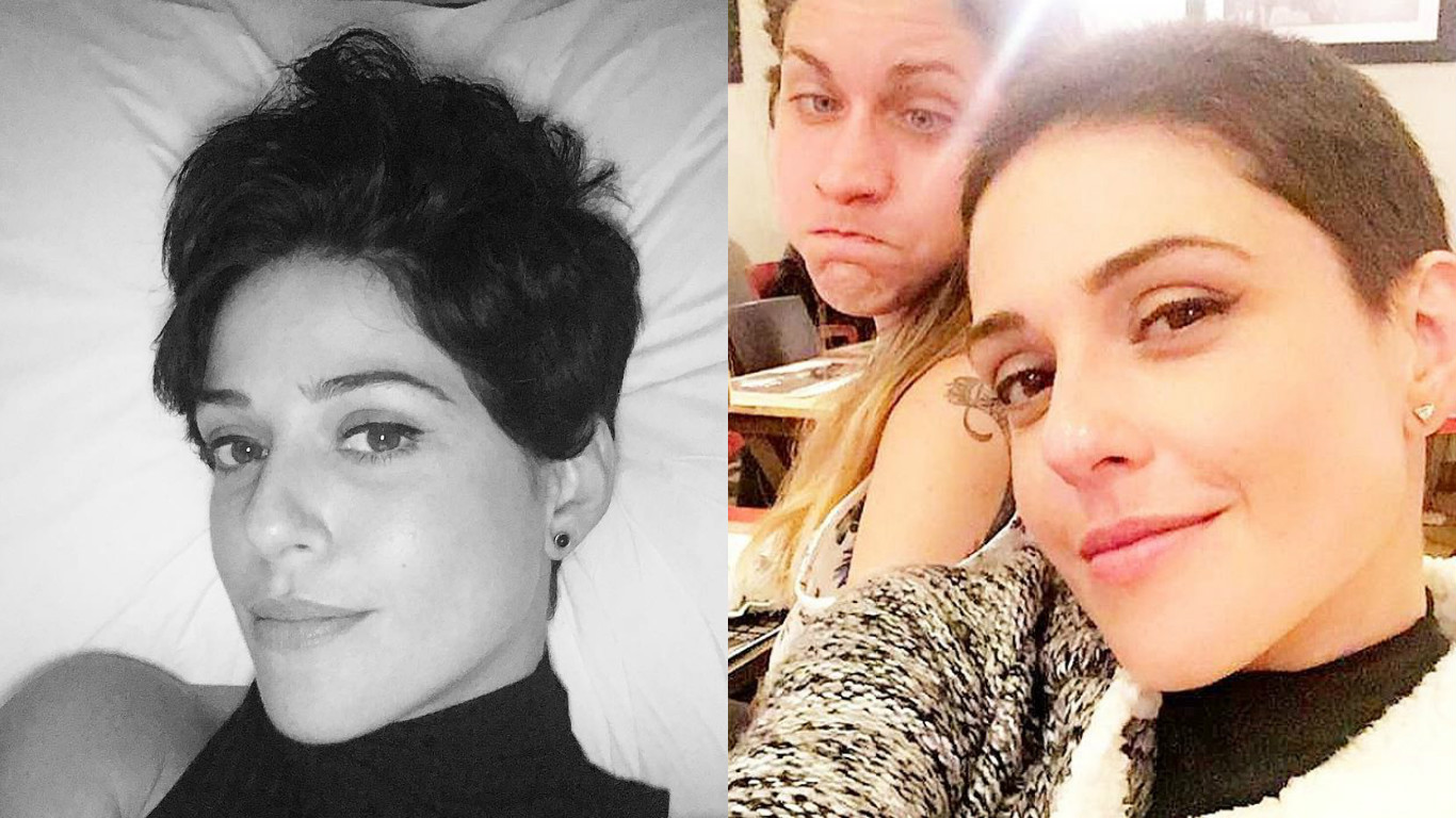 Priscila Sol raspa a cabeça