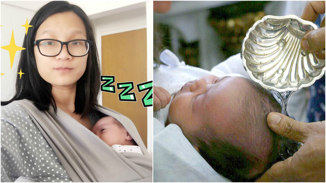 Jiang batiza a filha Cecília