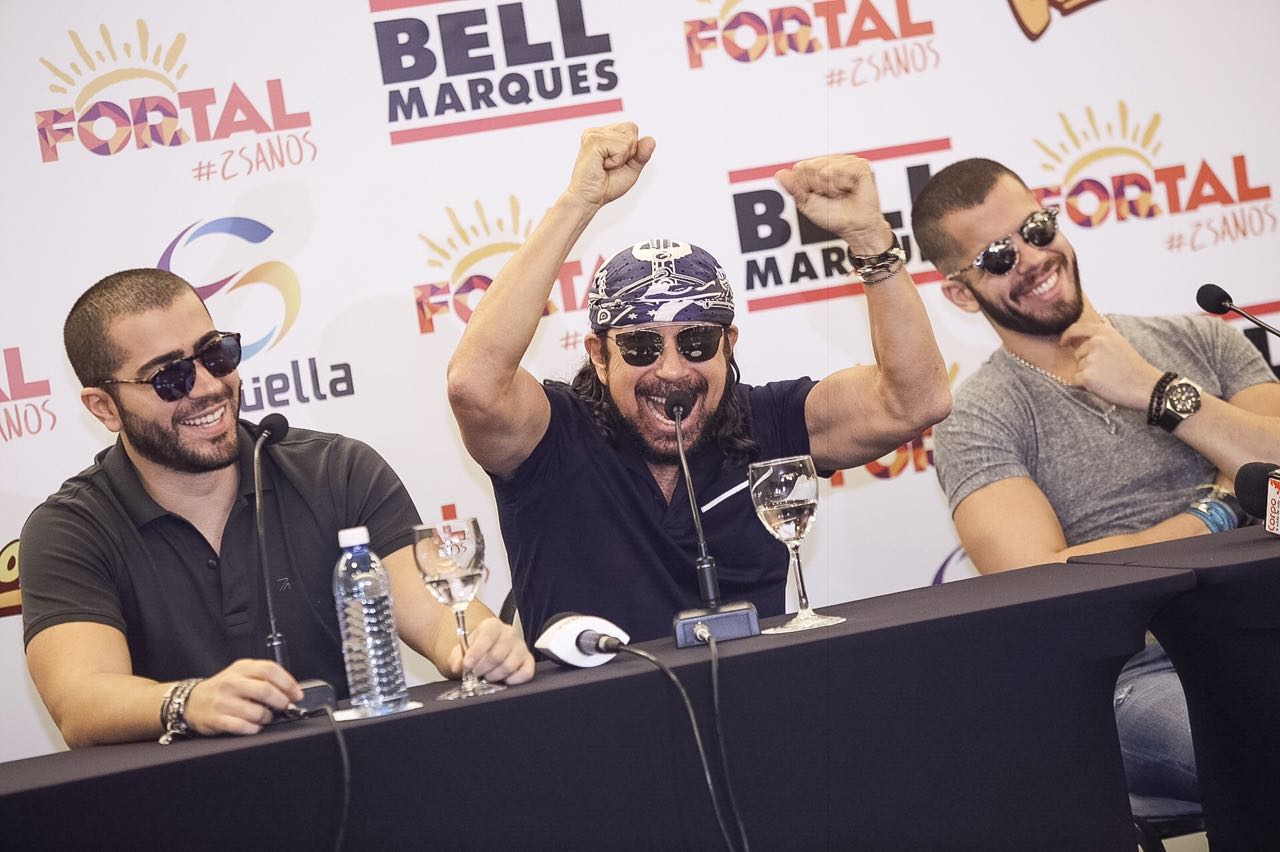 Ao lado dos filhos, Bell Marques fala sobre trabalho no Fortal 2016