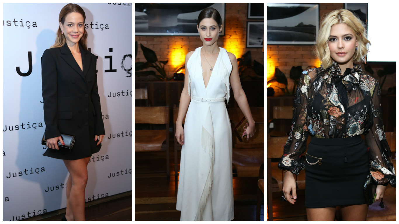 Qual seu look preferido? Confira quem passou pelo lançamento da minissérie Justiça