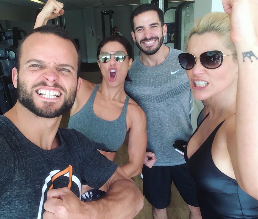Rumo à Olimpíada: Juliana Paes e Flávia Alessandra treinam juntas