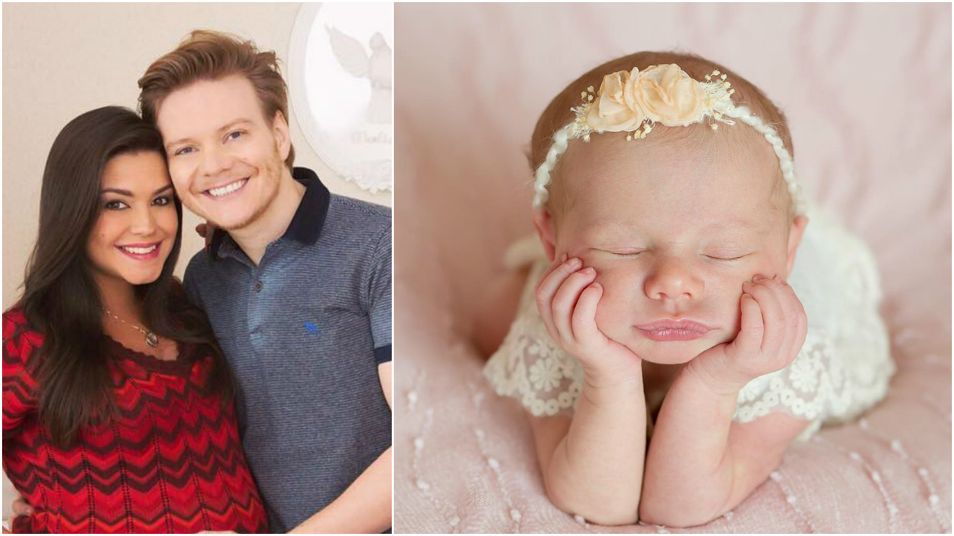 Thais Fersoza e Michel Teló mostram primeiras fotos de Melinda: “É a carinha da mamãe ou do papai?”
