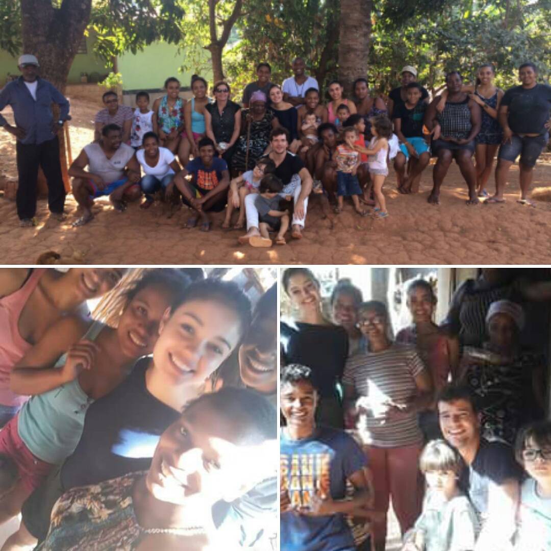 Sophie Charlotte e Daniel de Oliveira visitam comunidade quilombola