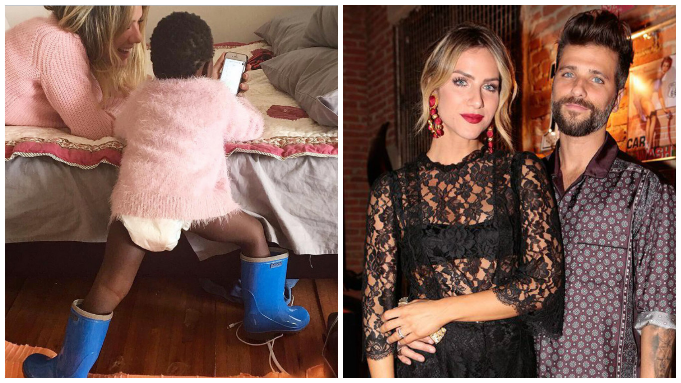 Giovanna Ewbank mostra imagem com a filha