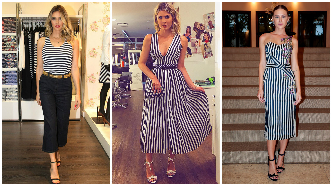 Saiba como usar listras e inspire-se nos looks das celebridades