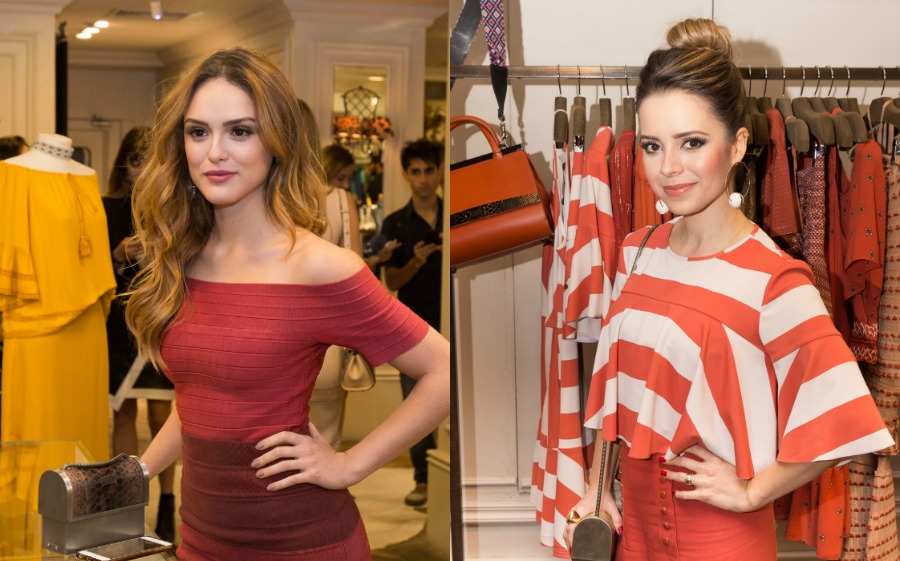 Sandy e Isabelle Drummond se divertem em evento de moda