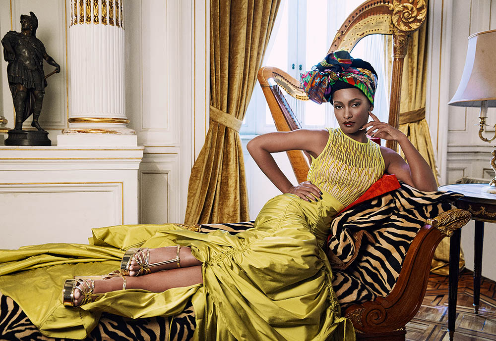 Erika Januza representa rainhas africanas em make de Fernando Torquatto