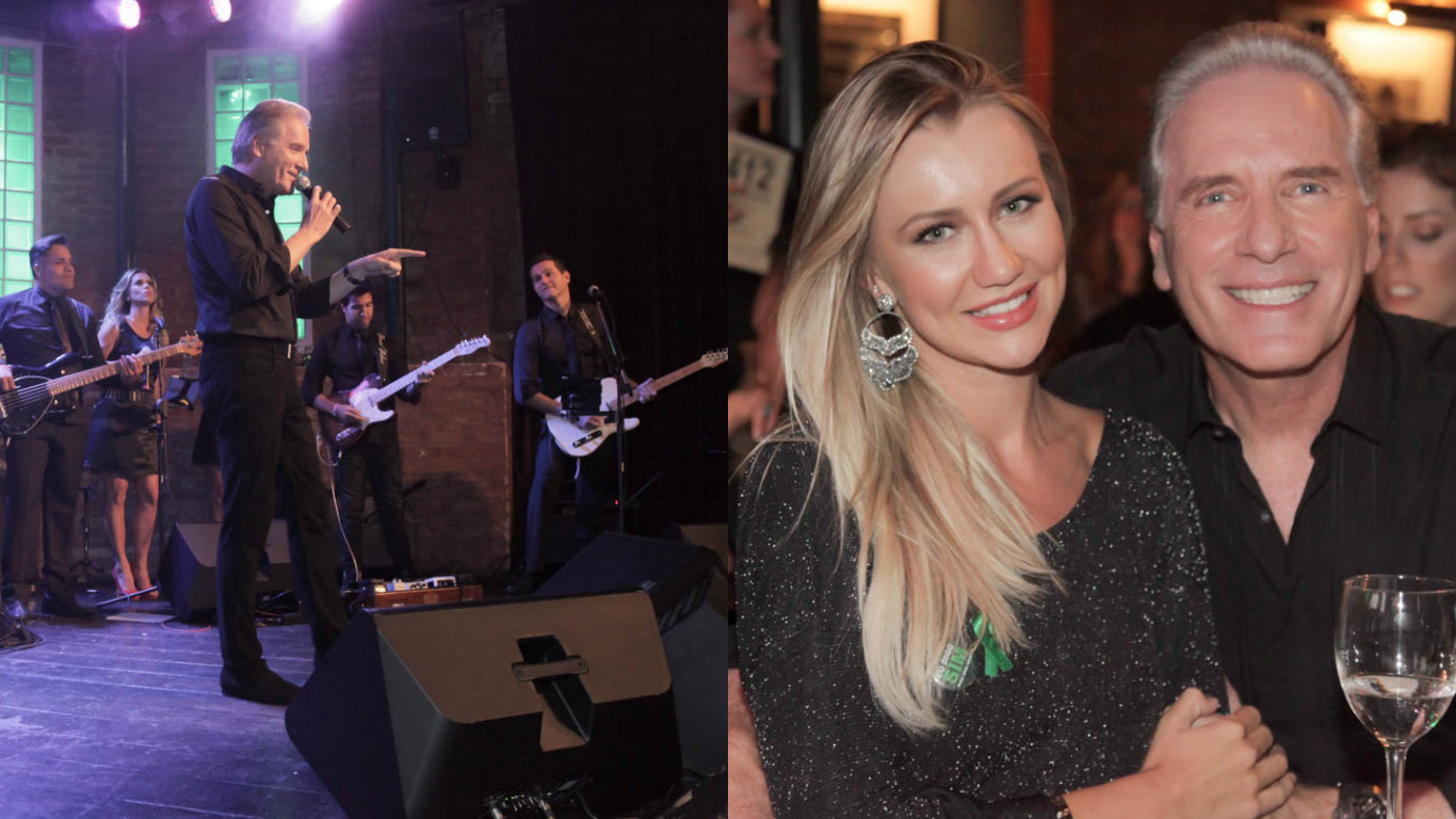 Roberto Justus canta em jantar beneficente