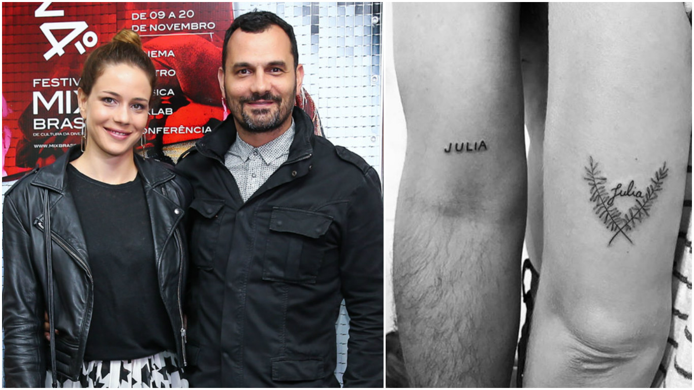 Leandra Leal e o marido adotam menina e a homenageiam com tatuagem
