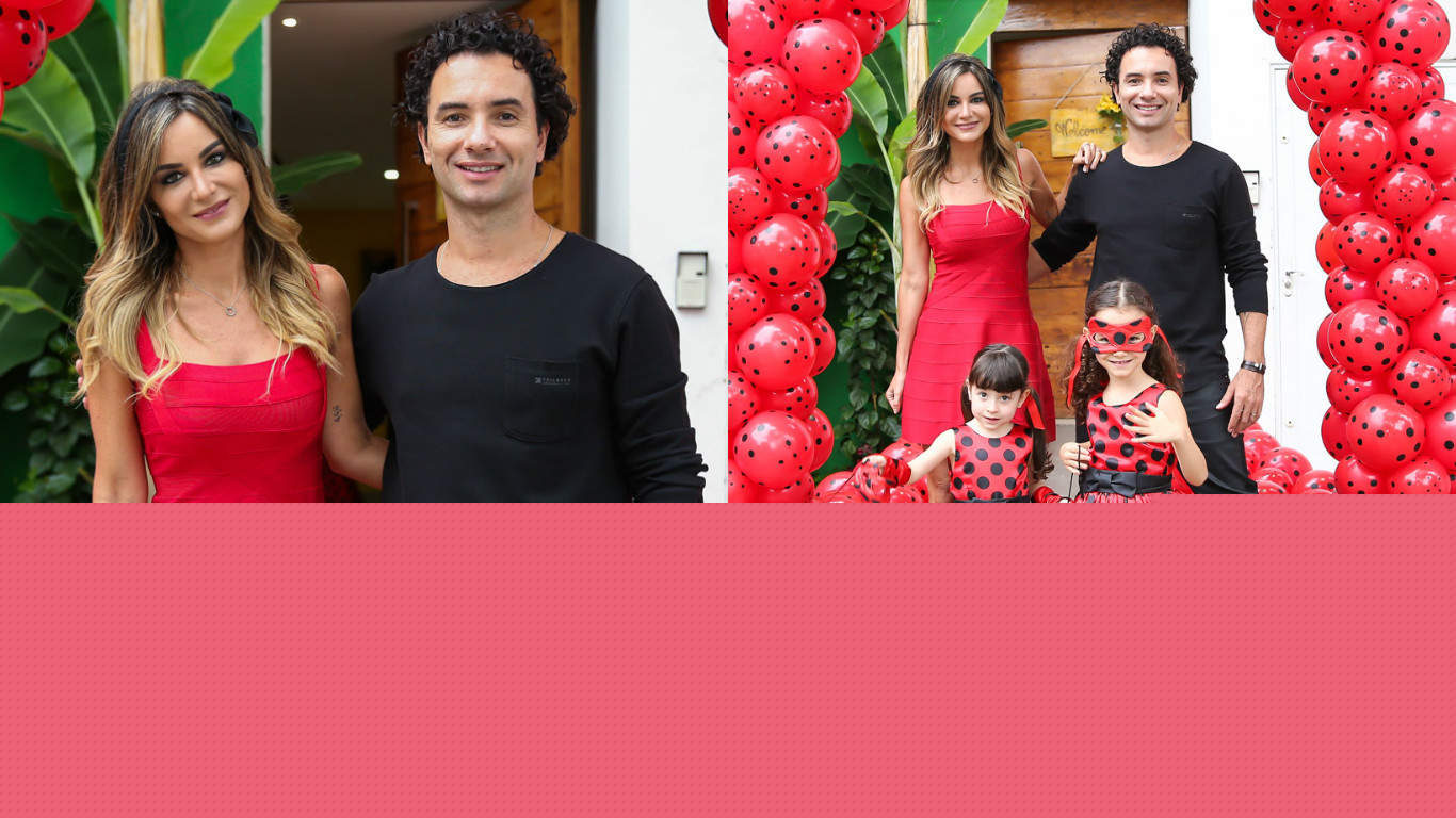 Marco Luque festeja aniversário das duas filhas
