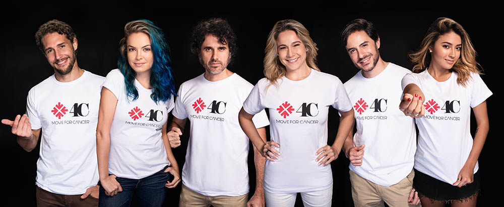 Famosos participam do Move4Cancer