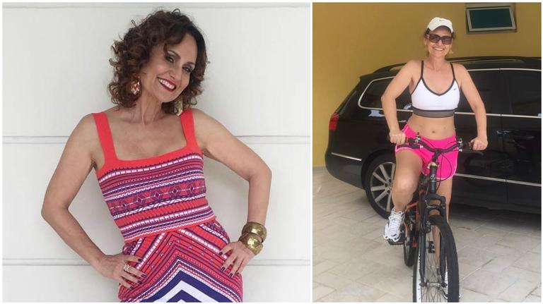 De férias, Faa Morena esbanja boa forma em passeio de bike