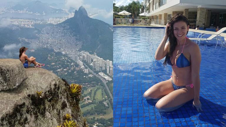 Renata Longaray, repórter do Domingão do Faustão, se aventura pelo Rio de Janeiro