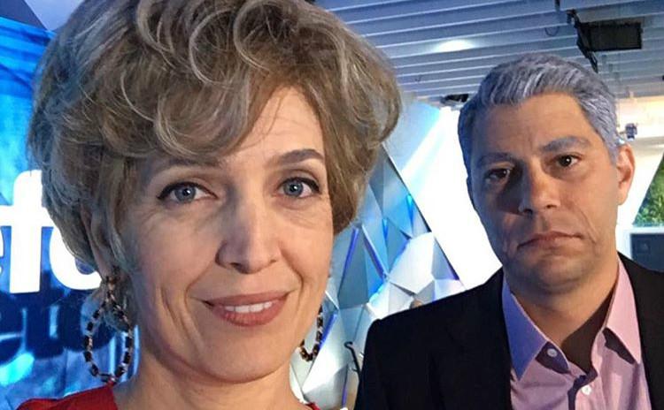 De repente 80: Poliana Abritta e Evaristo Costa “envelhecem” 40 anos