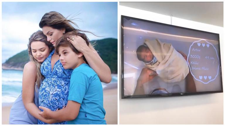 Nasce Artur, terceiro filho de Kelly Key