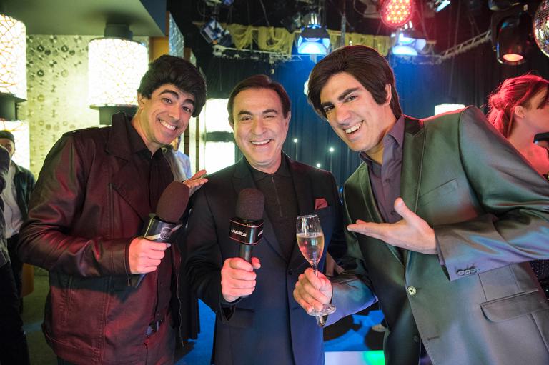 Amaury Jr participa de Tá no Ar, na Globo