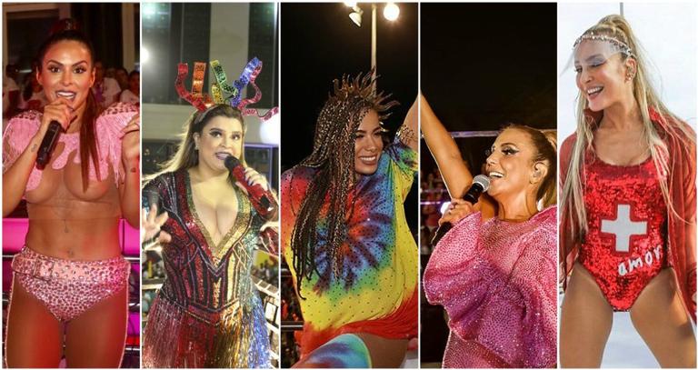 Preta, Anitta, Alinne, Ivete e Claudinha: as poderosas de Salvador!