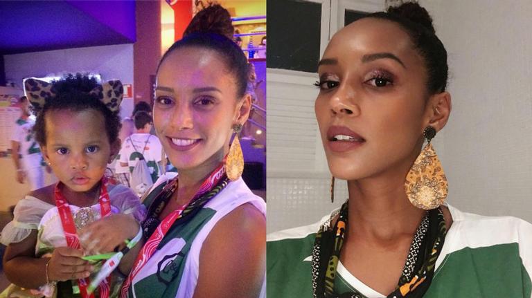 Taís Araújo escolhe look fofo para a filha, Maria Antônia, em Salvador