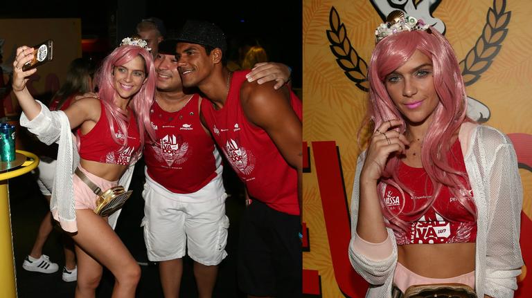 Solteira, Isabella Santoni ousa na fantasia para o carnaval de Salvador