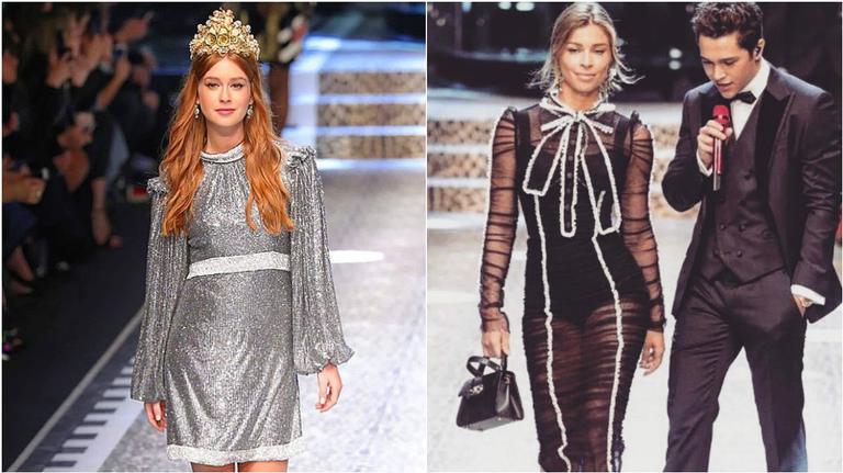 Grazi Massafera e Marina Ruy Barbosa brilham durante a Semana de Moda de Milão