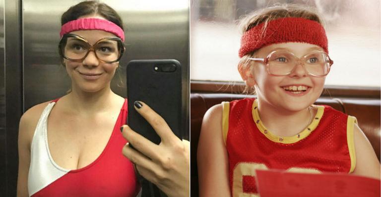 Ainda é Carnaval! Leandra Leal se fantasia de Pequena Miss Sunshine